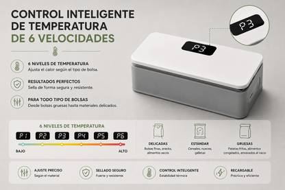 Sellador de Bolsas Recargable